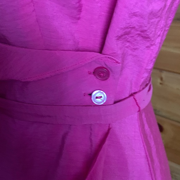 Beautiful Apt 9 Light Fuchsia/ Pink Wrap Dress.  Sz 6 - Picture 3 of 7